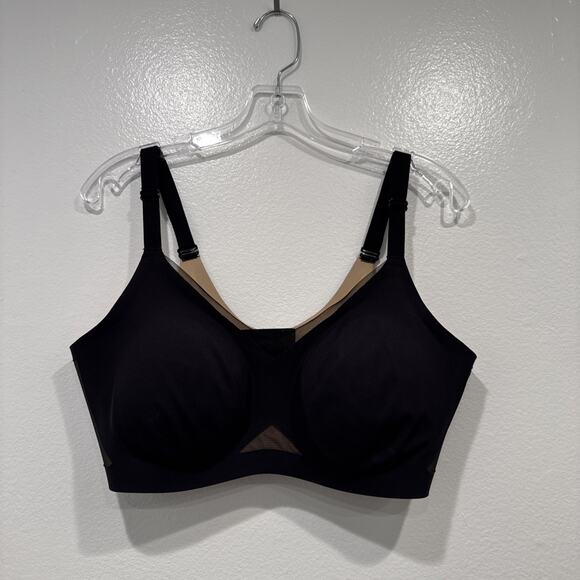 Honeylove Crossover Wireless Bra Women’s Plus Size 1X Mesh Trim Comfort Padding - Picture 1 of 6